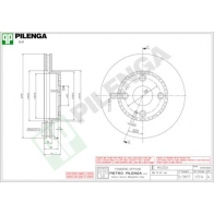 Тормозной диск PILENGA 7 B1KFB 2364291 V514