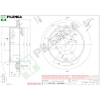 Тормозной диск PILENGA 9I AUF9 V516 Mazda MPV (LW) 2 Минивэн 2.0 DI 136 л.с. 2002 – 2006