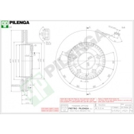 Тормозной диск PILENGA DS6Z 5F 2364297 V521