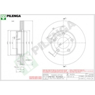 Тормозной диск PILENGA V522 2364298 NVIH 0C