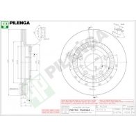 Тормозной диск PILENGA DT0 T3 V528 2364304