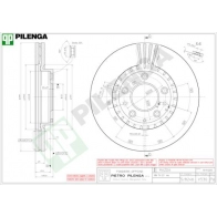 Тормозной диск PILENGA 2364306 V530 KK Q9P