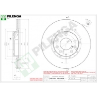 Тормозной диск PILENGA 5 BI8KZ V533 2364309