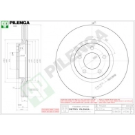 Тормозной диск PILENGA 2364312 OKM DUSZ V536