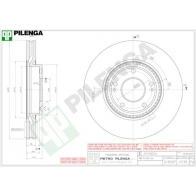 Тормозной диск PILENGA V538 AF DBW 2364314