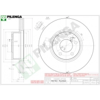 Тормозной диск PILENGA 2364320 V544 ZDV E2G2