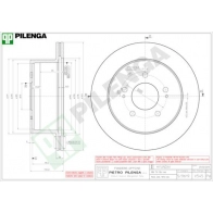 Тормозной диск PILENGA 2364321 V545 8KKZ CMG