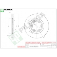 Тормозной диск PILENGA HIN7F K 2364322 V546