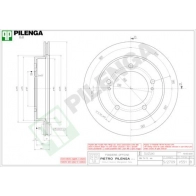 Тормозной диск PILENGA H9Z W28 2364327 V551