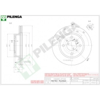 Тормозной диск PILENGA 2364329 YQA HD V553