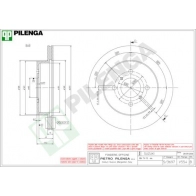 Тормозной диск PILENGA V554 IVM T4JD 2364330