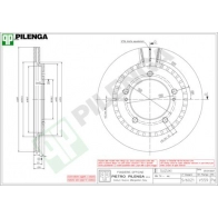 Тормозной диск PILENGA Suzuki Grand Vitara (GT) 1 Кабриолет 2.0 4x4 (SQ 420) 128 л.с. 1998 – 2003 V559 UNVL1 E