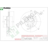 Тормозной диск PILENGA 4 VYLEC V560 Suzuki Swift (MZ, EZ) 2 Хэтчбек 1.3 DDiS (RS 413D) 69 л.с. 2005 – 2025