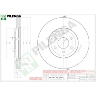 Тормозной диск PILENGA N RF8LDY V567 2364343