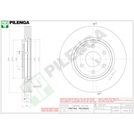 Тормозной диск PILENGA 2364344 56NBQ C V568