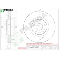 Тормозной диск PILENGA D 8NUS 2364354 V579