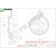 Тормозной диск PILENGA AX DZ6 2364356 V581