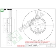 Тормозной диск PILENGA 2364358 E4Q3OD Q V583