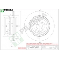 Тормозной диск PILENGA YKS 74 2364359 V584