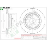 Тормозной диск PILENGA R G1S0 V588 2364363