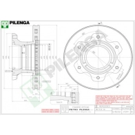 Тормозной диск PILENGA XC F5WO0 V591 2364366