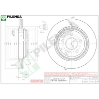 Тормозной диск PILENGA V592 2364367 EQ3C7 O