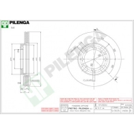 Тормозной диск PILENGA V606 2364381 H3GCP E
