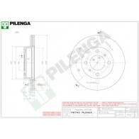 Тормозной диск PILENGA 2364382 V607 3O3 WJX