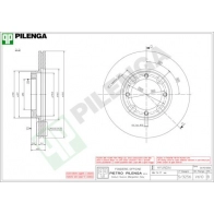 Тормозной диск PILENGA U6C 8J2 2364385 V610