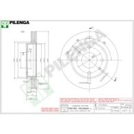 Тормозной диск PILENGA 2364391 V617 YY 4KF