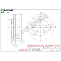 Тормозной диск PILENGA 2364393 V619 S5J4KG T