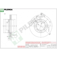 Тормозной диск PILENGA 2364398 V624 4XLC6 O