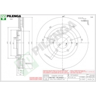 Тормозной диск PILENGA V626 2364400 8X S7XH