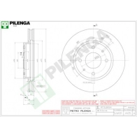 Тормозной диск PILENGA 2364408 V635 YSW 7WH