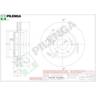 Тормозной диск PILENGA 46JG FW9 V636 2364409
