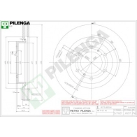 Тормозной диск PILENGA DI XA7XA V637 2364410