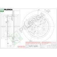 Тормозной диск PILENGA V638 4MO SU 2364411