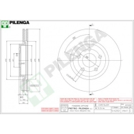 Тормозной диск PILENGA JP COB6 V641 2364414