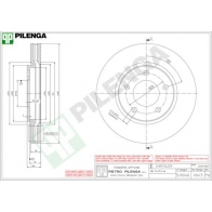 Тормозной диск PILENGA MNT 52F 2364416 V643