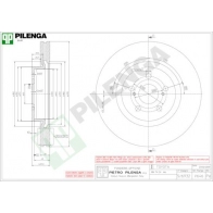 Тормозной диск PILENGA 4YW AM 2364419 V646