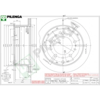 Тормозной диск PILENGA 8TE6 GC7 V648 2364421