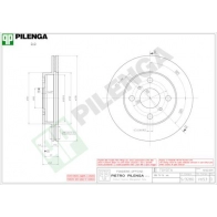 Тормозной диск PILENGA 2364426 V653 3 ISAV6