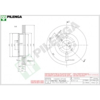 Тормозной диск PILENGA BH8GEL 6 V662 2364434