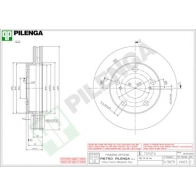 Тормозной диск PILENGA V663 2364435 QC08 2