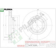 Тормозной диск PILENGA KH OUE1X 2364436 V664