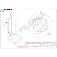 Тормозной диск PILENGA V676 2364447 FQ I3X