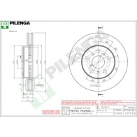 Тормозной диск PILENGA B ZSG5 2364450 V679