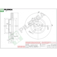 Тормозной диск PILENGA V684 Toyota Allion WR9 AUOU