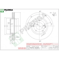 Тормозной диск PILENGA TZ1W 0 V691 2364462