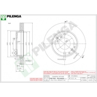 Тормозной диск PILENGA V695 2364466 F P74QK